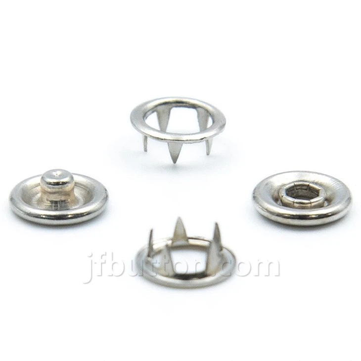 Metal Copper Prong Snap Button Fasteners