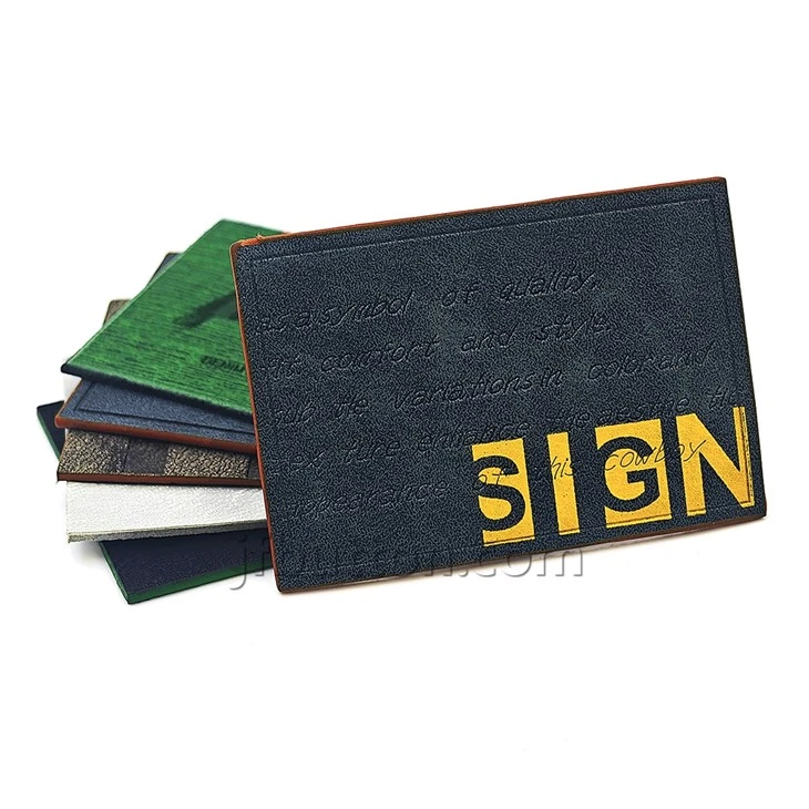 Embossed PU Leather Label