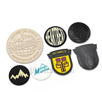 Anpassade Eco Silicone Badges -etikett