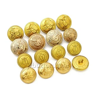 Guld metall skaftknappar