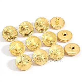 Guld skaftknappar Bulk