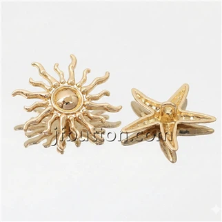 Guld sol-formade skaftknappar